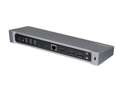 StarTech.com DK30CH2DEP Triple 4K Monitor USB C Dock with DisplayPort and HDMI - 100W Power Delivery - Mac, Windows & Chrome OS (DK30CH2DEP)