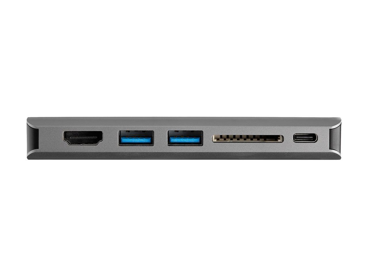 StarTech.com DKT30CHVAUSP USB-C Multiport Adapter - HDMI or VGA - 100W PD - Attached 30 cm Host Cable - SD Card Reader - USB-C Mini Dock (DKT30CHVAUSP)