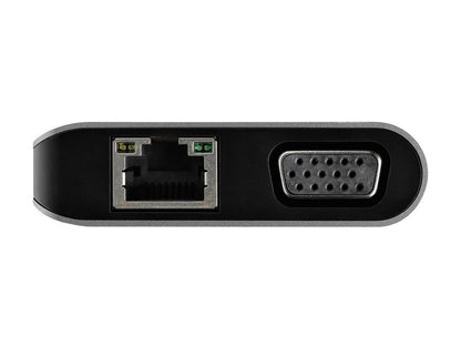 StarTech.com DKT30CHVAUSP USB-C Multiport Adapter - HDMI or VGA - 100W PD - Attached 30 cm Host Cable - SD Card Reader - USB-C Mini Dock (DKT30CHVAUSP)