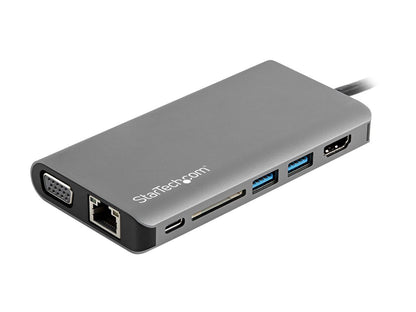 StarTech.com DKT30CHVAUSP USB-C Multiport Adapter - HDMI or VGA - 100W PD - Attached 30 cm Host Cable - SD Card Reader - USB-C Mini Dock (DKT30CHVAUSP)