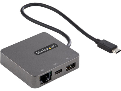 StarTech.com DKT31CHVL USB-C Multiport Adapter - USB 3.1 Gen 2 Type-C Mini Dock - USB-C to 4K HDMI or 1080p VGA Video - 10Gbps USB-A USB-C, GbE - Portable Travel Laptop Dock - Works w/ Thunderbolt 3 (
