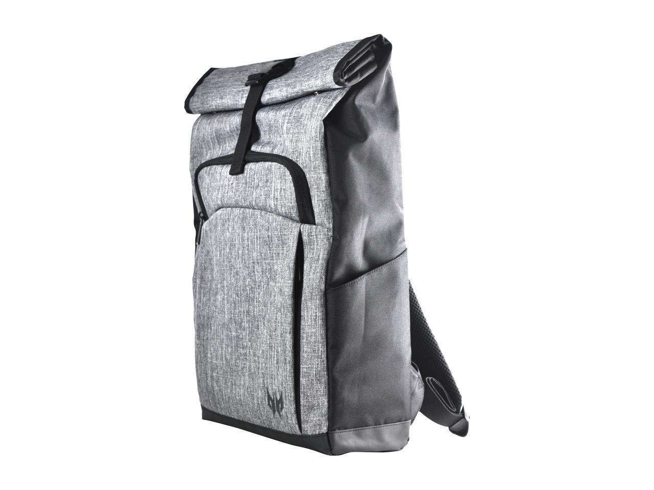 Acer Gray, Black Predator Rolltop Jr. Backpack Model NP.BAG1A.292