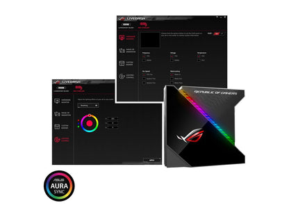 ASUS ROG Ryujin 240 RGB AIO Liquid CPU Cooler 240mm Radiator (Dual 120mm 4-pin Noctua iPPC PWM Fans) with LIVEDASH OLED Panel and FanXpert Controls