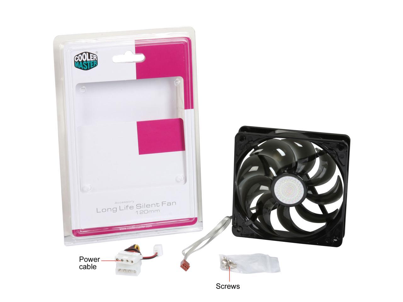 Cooler Master SickleFlow 120 - Sleeve Bearing 120mm Silent Fan for Computer Cases, CPU Coolers, and Radiators (Smoke Color)