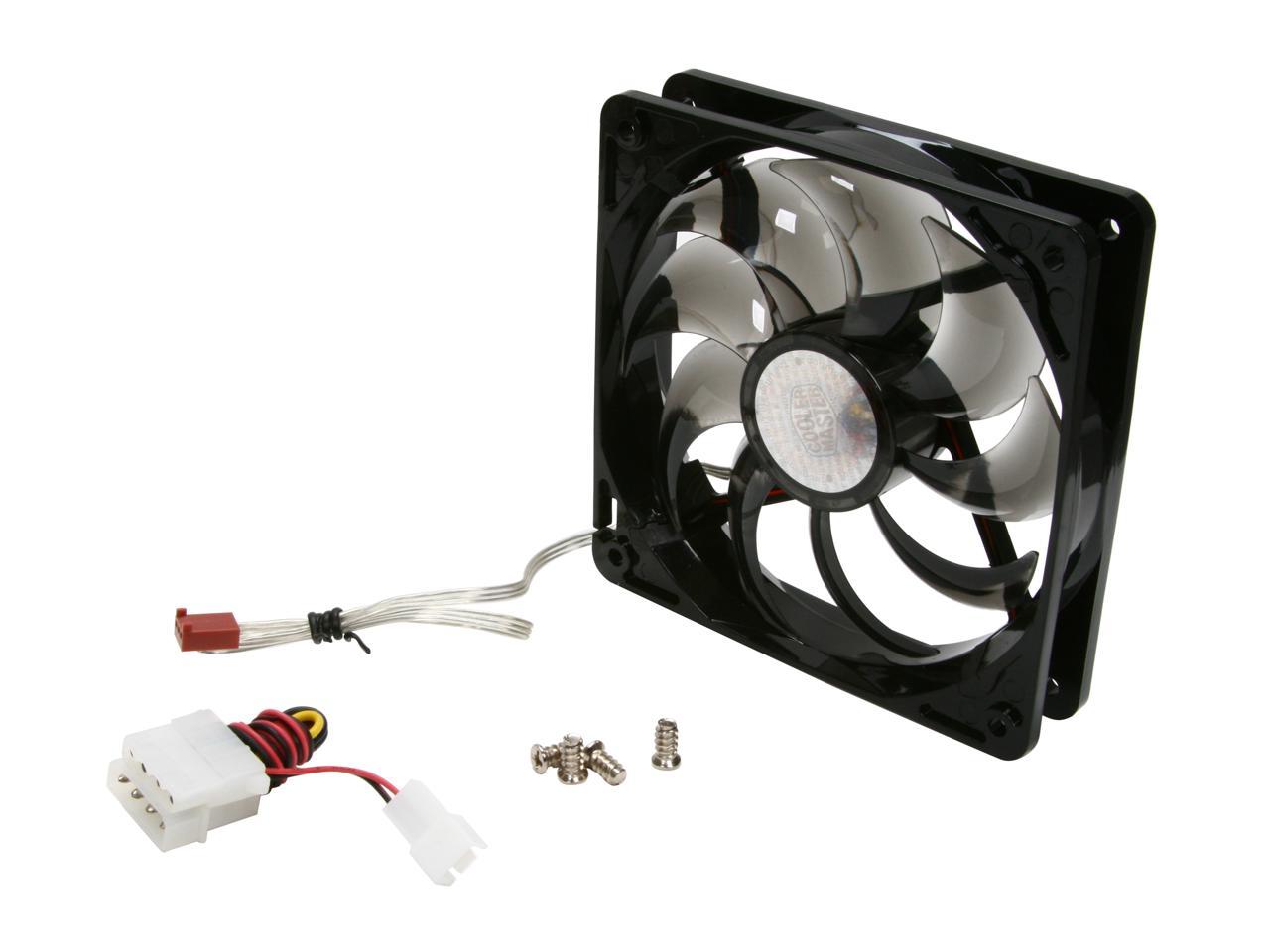 Cooler Master SickleFlow 120 - Sleeve Bearing 120mm Red LED Silent Fan for Computer Cases, CPU Coolers, and Radiators