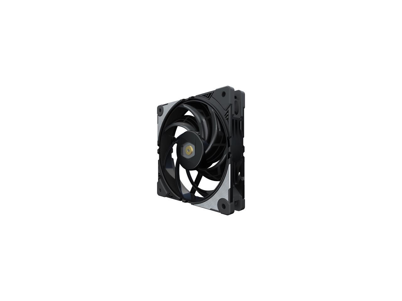 Cooler Master MasterFan SF120M Performance PWM Fan w/ Patented Damping Frame Design Technology, Inter-Connecting Fan Blade, and Anti-Vibration Motor for a Silent Performing Case, CPU Cooler and Liquid Cooler Fan