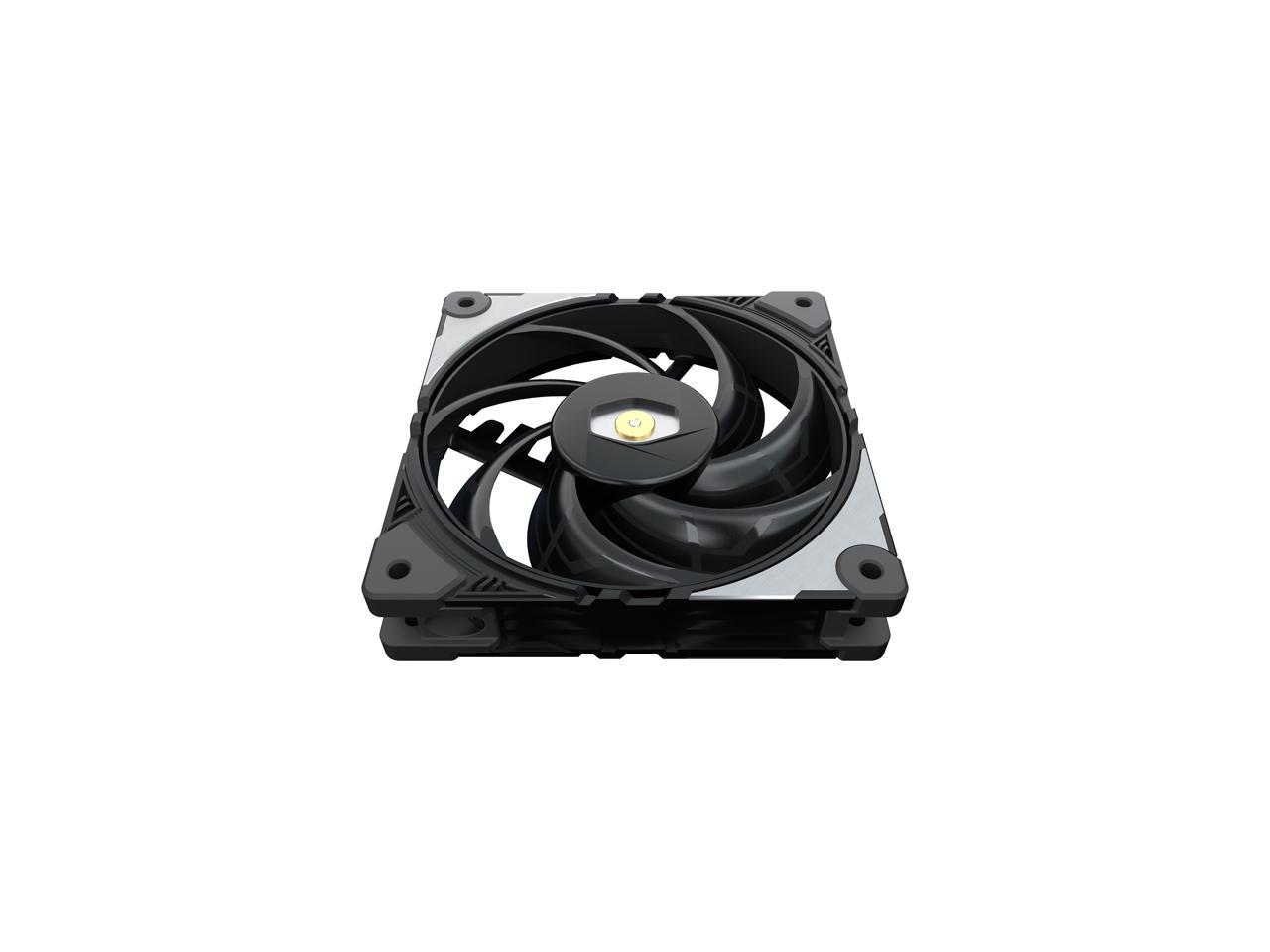 Cooler Master MasterFan SF120M Performance PWM Fan w/ Patented Damping Frame Design Technology, Inter-Connecting Fan Blade, and Anti-Vibration Motor for a Silent Performing Case, CPU Cooler and Liquid Cooler Fan