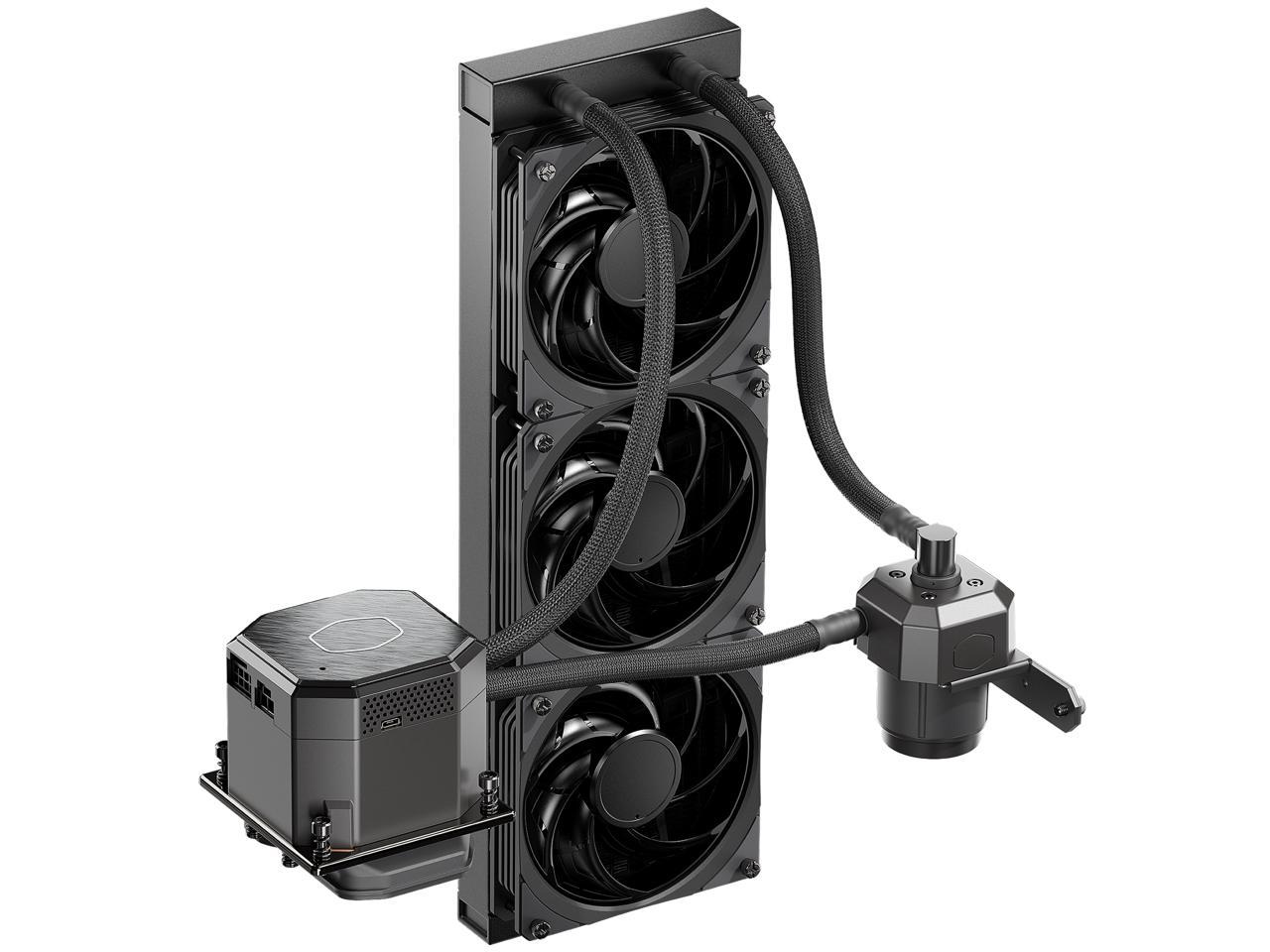 CoolerMaster MasterLiquid ML360 SUB-ZERO, Thermoelectric Cooling (TEC) AIO CPU Liquid Cooler Powered by Intel Cryo Cooling Technology, 2nd Generation Pump, 360 Radiator for Intel LGA 1200