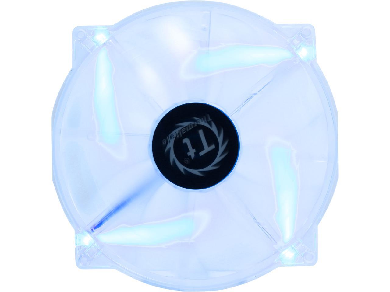 Thermaltake CL-F016-PL20BU-A 200mm Blue LED Pure Series Quiet High Airflow Case Fan