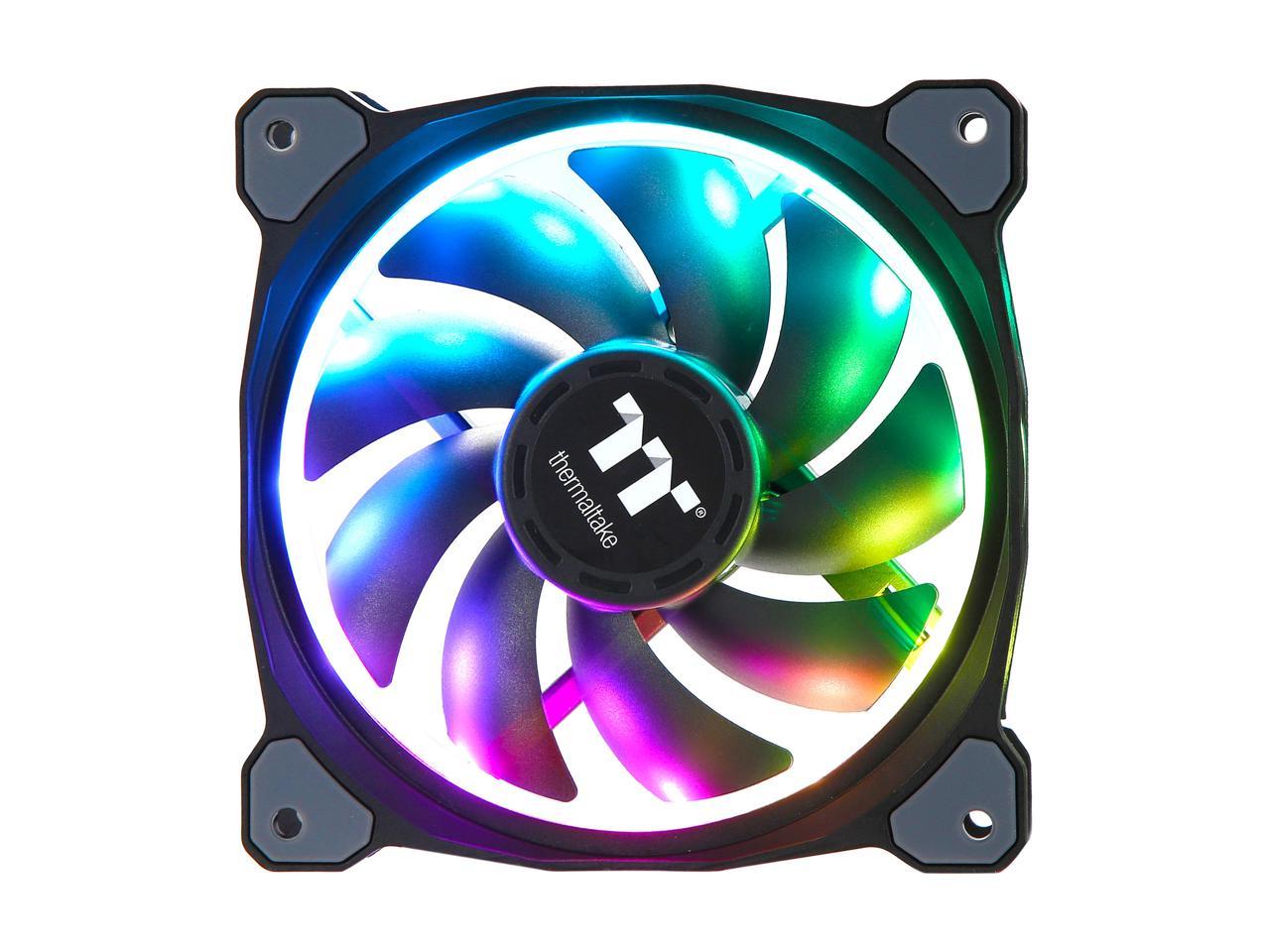 Thermaltake CL-F054-PL12SW-A 120mm RGB LED Riing Plus 12 RGB Radiator Fan TT Premium Edition (5 Fan Pack)