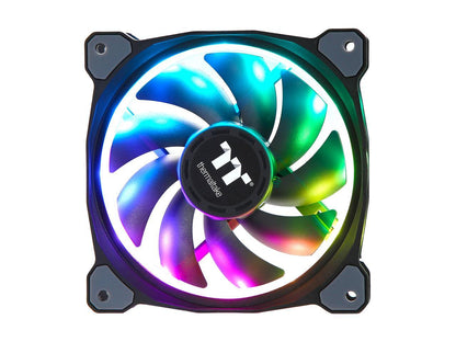 Thermaltake CL-F054-PL12SW-A 120mm RGB LED Riing Plus 12 RGB Radiator Fan TT Premium Edition (5 Fan Pack)