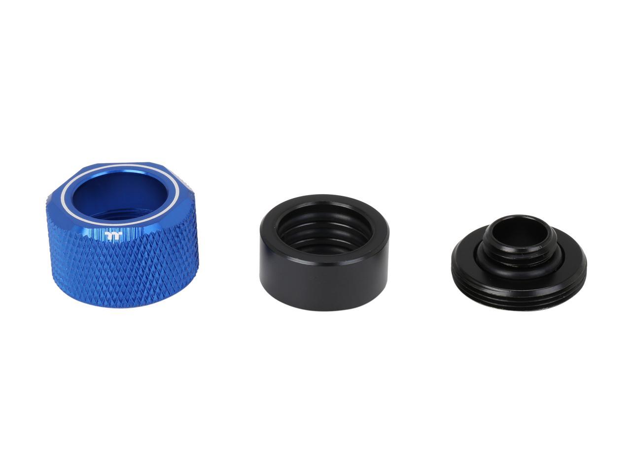 Thermaltake Pacific Blue 4 Build-in O-Rings C-Pro G1/4 PETG 16mm OD Compression Fitting 6 Pack CL-W210-CU00BU-B