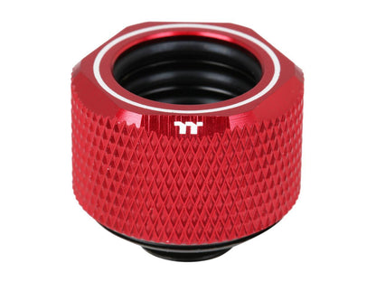 Thermaltake Pacific Red 4 Build-in O-Rings C-Pro G1/4 PETG 16mm OD Compression Fitting 6 Pack CL-W209-CU00RE-B