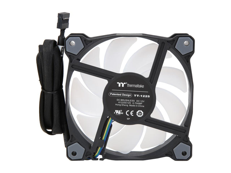Thermaltake Pure Plus 12 RGB TT Premium Edition 120mm Software Enabled Circular 9 Controllable LEDs PWM Case/Radiator Fan - Triple Pack - CL-F063-PL12SW-A