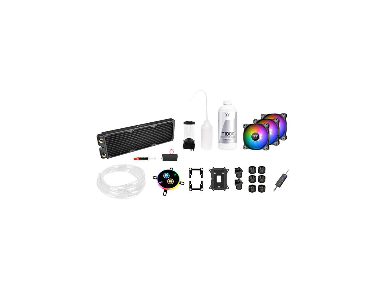 Thermaltake Pacific C360 DDC Res/Pump 5V Motherboard Sync Copper Radiator Soft Tube Water Cooling Kit CL-W253-CU12SW-A