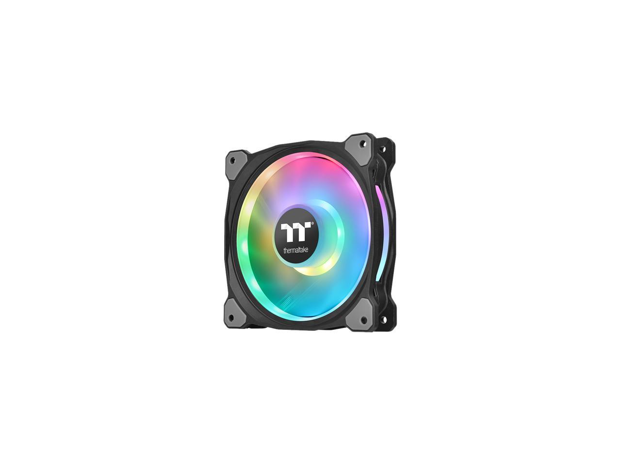 Thermaltake Floe DX 240 Dual Riing Duo 16.8 Million Colors RGB 36 LED LGA2066 AM4 Ready Intel/AMD Liquid Cooling All-in-One CPU Cooler, CL-W255-PL12SW-B