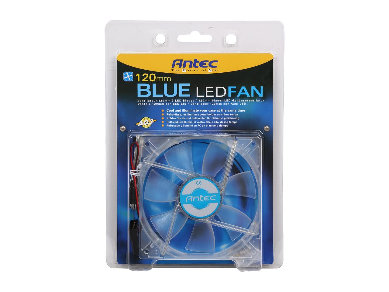 Antec 77095 120mm Blue LED Case Cooling Fan