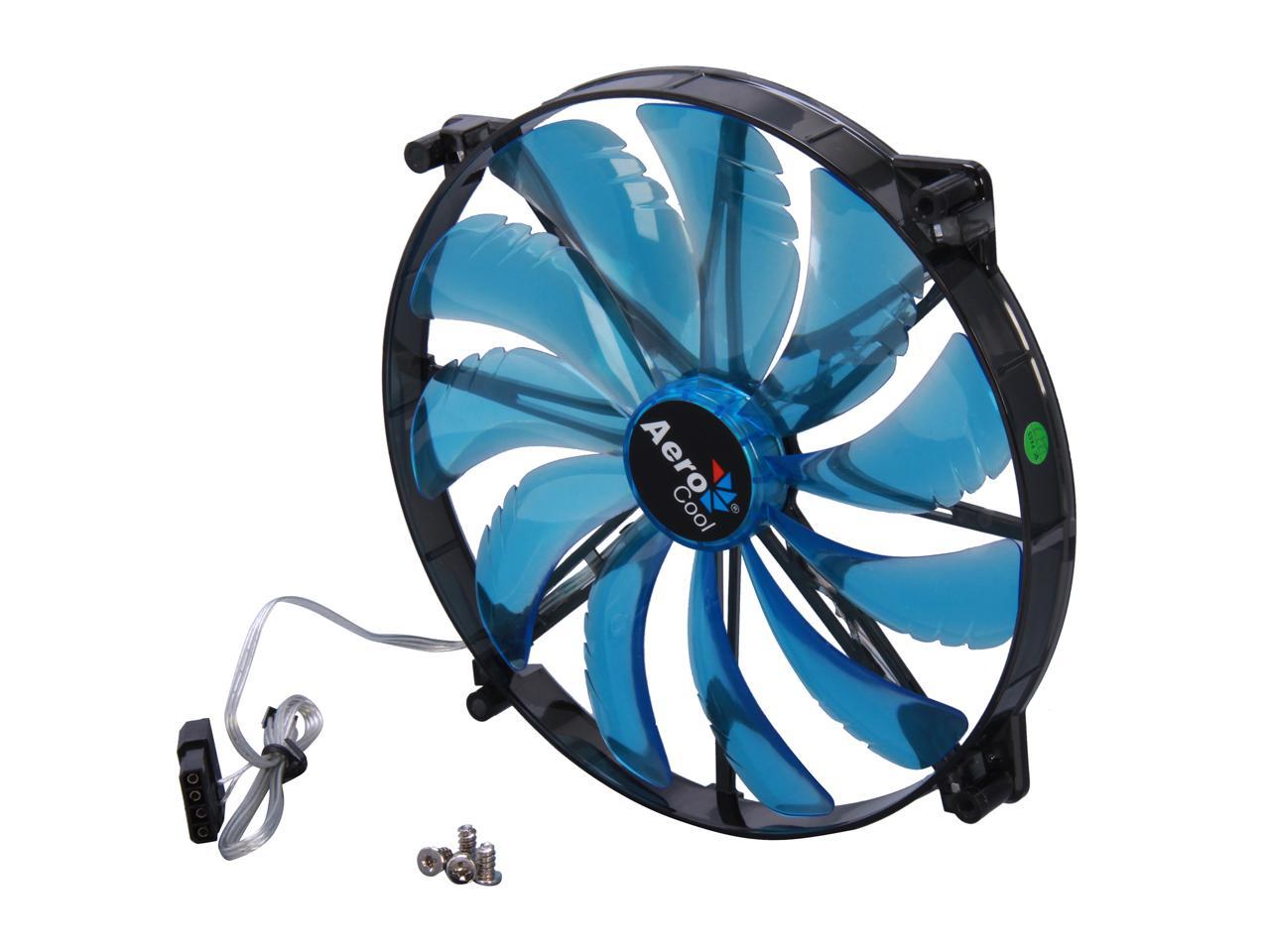 AeroCool Silent Master 200mm Blue LED Case Fan