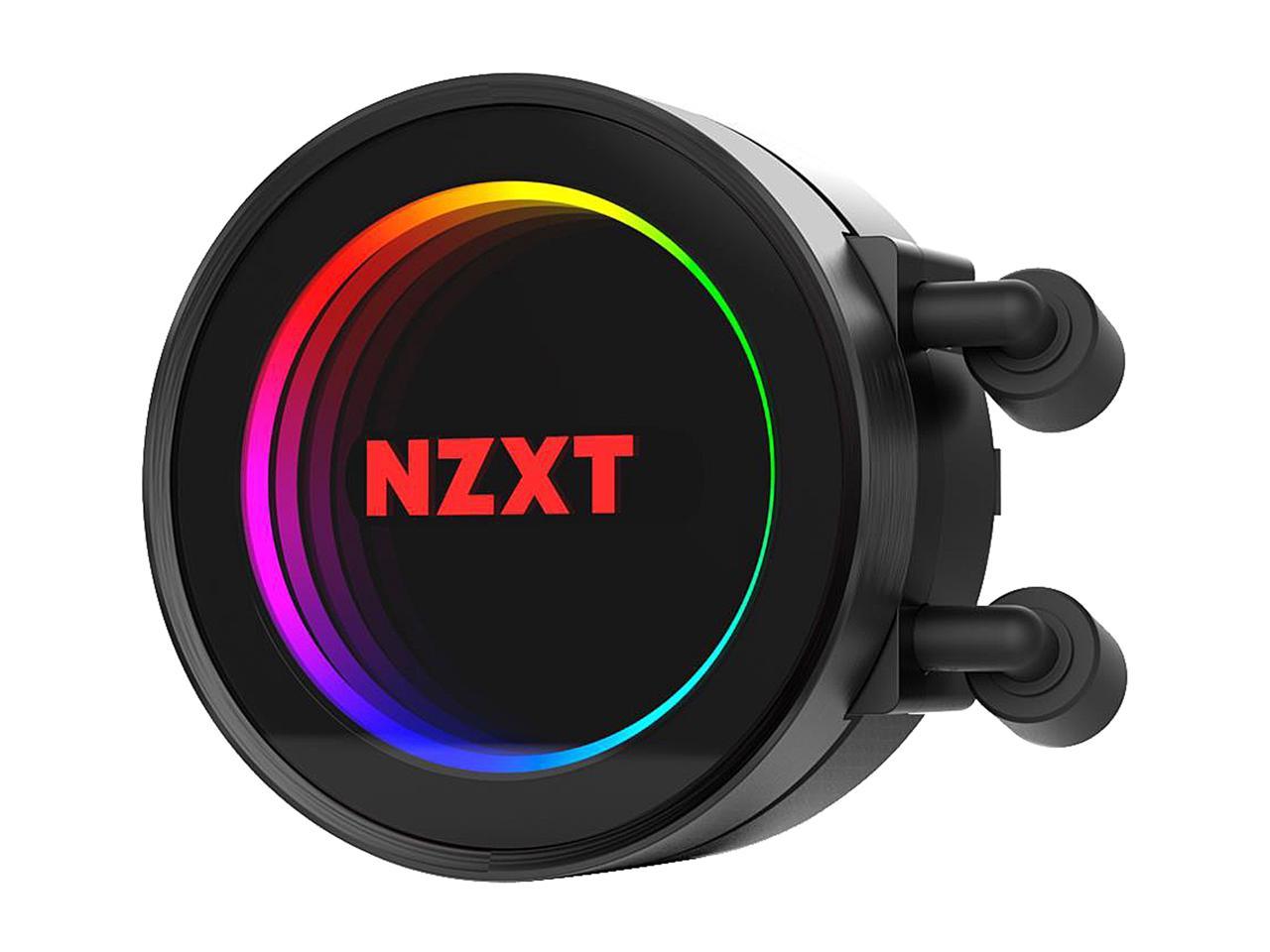 NZXT Kraken X52 240mm - All-In-One RGB CPU Liquid Cooler - CAM-Powered - Infinity Mirror Design - Performance Engineered Pump - Reinforced Extended Tubing - Aer P120mm Radiator Fan (2 Included)