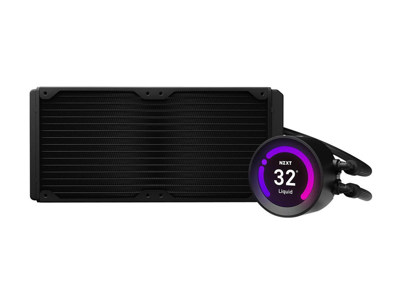 NZXT Kraken Z Series Z63 280mm - RL-KRZ63-01 - AIO RGB CPU Liquid Cooler - Customizable LCD Display - Improved Pump - Powered by CAM V4 - RGB Connector - Aer P 140mm Radiator Fans (2 Included)