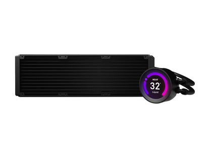 NZXT Kraken Z Series Z73 360mm - RL-KRZ73-01 - AIO RGB CPU Liquid Cooler - Customizable LCD Display - Improved Pump - Powered by CAM V4 - RGB Connector - Aer P 120mm Radiator Fans (3 Included)