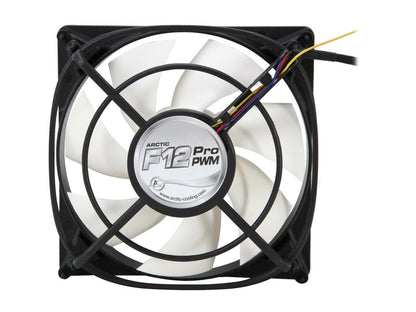 ARCTIC F12 Pro PWM Fluid Dynamic Bearing Case Fan, 120mm PWM Speed Control, 54CFM at 22dBA