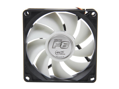 ARCTIC F8 Fluid Dynamic Bearing Case Fan, 80mm Quiet Blade Design, 31 CFM at 22dBA