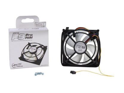 ARCTIC F9 Pro PWM Fluid Dynamic Bearing Case Fan, 92mm PWM Speed Control, 39CFM at 23dBA