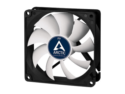 ARCTIC F9 Fluid Dynamic Bearing Case Fan, 92mm Quiet Blade Design, 43CFM at 23dBA