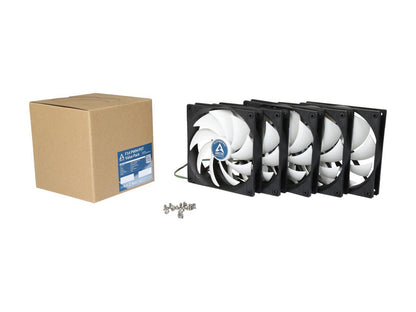 Arctic F14 PWM PST Value pack Standard Low Noise PWM Controlled Case Fan with PST Feature Cooling, 5 Pack