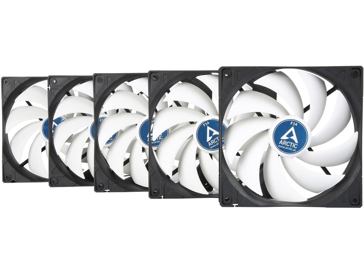 Arctic F14 - Value pack 140mm Standard Low Noise Case Fan Cooling, 5 Pack