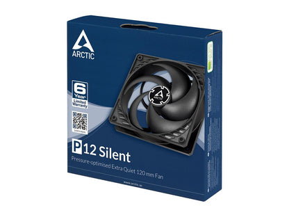 Arctic P12 Silent, Pressure Optimized Extra Quiet 120mm Fan