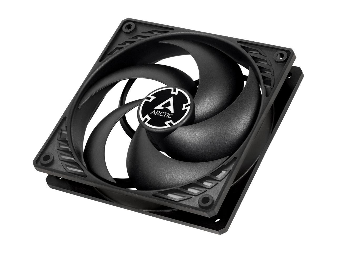 Arctic P12 PWM PST (Black/Black) - Pressure-optimised 120 mm Fan with PWM and PST (PWM Sharing Technology)