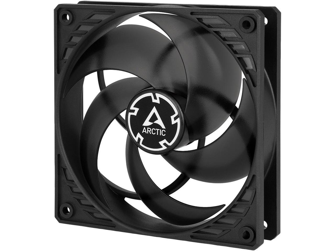 Arctic P12 PWM PST (Black/Transparent) - Pressure-optimised 120 mm Fan with PWM and PST (PWM Sharing Technology)