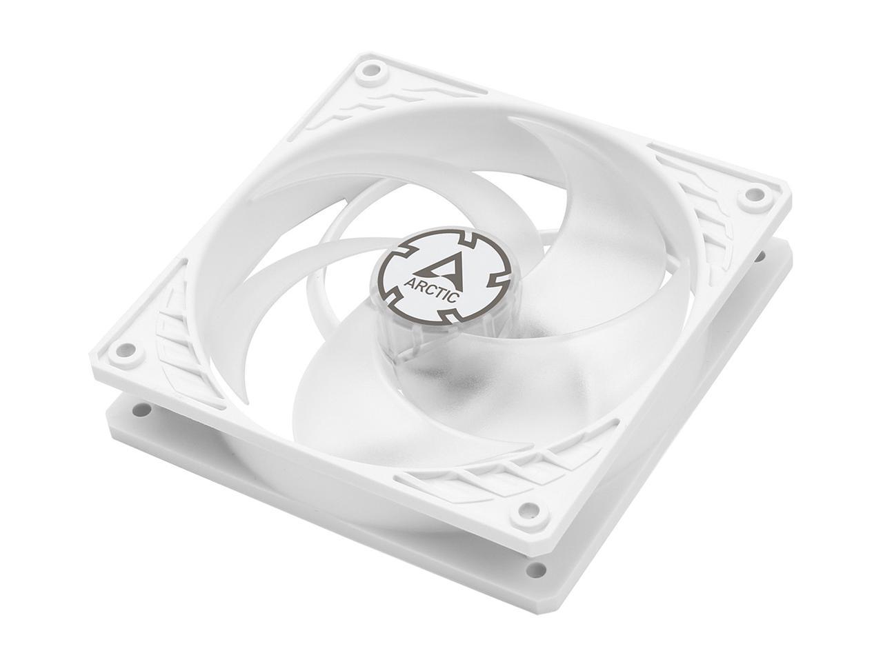 Arctic P12 PWM PST (White/Transparent) - Pressure-optimised 120 mm Fan with PWM and PST (PWM Sharing Technology)