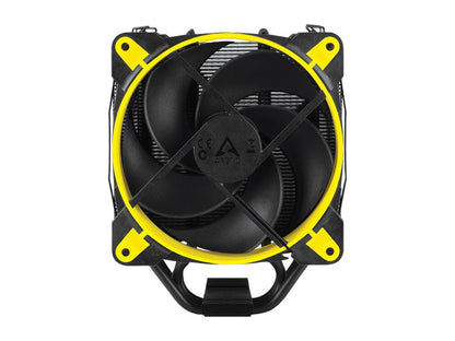 ARCTIC Freezer 34 eSports DUO - Tower CPU Cooler with Push-Pull Configuration, Wide Range of Regulation 200 to 2100 RPM, Includes 2 Low Noise PWM 120 mm Fans - Yellow