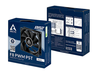 Arctic F8 PWM PST Value pack Standard Low Noise PWM Controlled Case Fan with PST Feature Cooling, 5 Pack