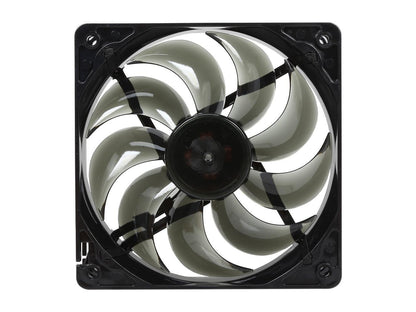 Rosewill RNBF-131209 - 120mm Computer Case Cooling Fan with LP4 Adapter - Black Frame & Smoke Blades, Sleeve Bearing, Silent