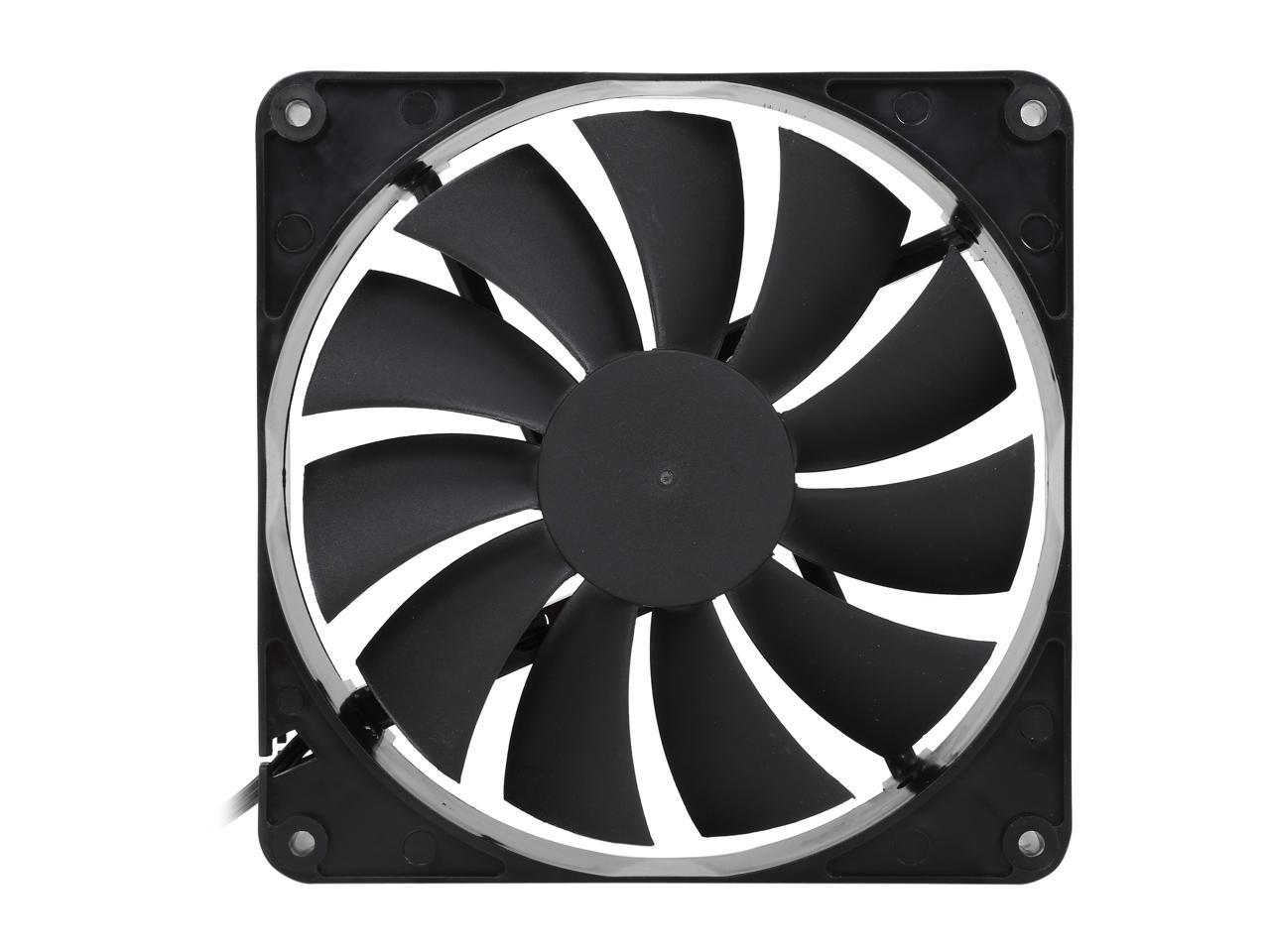 Rosewill RFBF-131411 - 140mm Computer Case Cooling Fan with LP4 Adapter - Fluid Dynamic Bearing, Super Quiet (Pack of 2)
