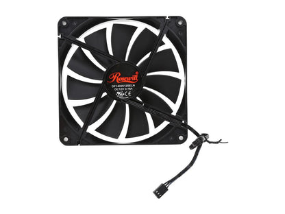 Rosewill RFBF-131411 - 140mm Computer Case Cooling Fan with LP4 Adapter - Fluid Dynamic Bearing, Super Quiet (Pack of 2)