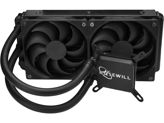 Rosewill PB240 CPU Liquid Cooler, Closed Loop PC Water Cooling, Quiet 240mm PWM Fans, Intel LGA 2011/2066/1366/1150/1151/1155/1156/775, AMD AM4/AM3+/AM3/AM2+/AM2/AM1/FM2+/FM1