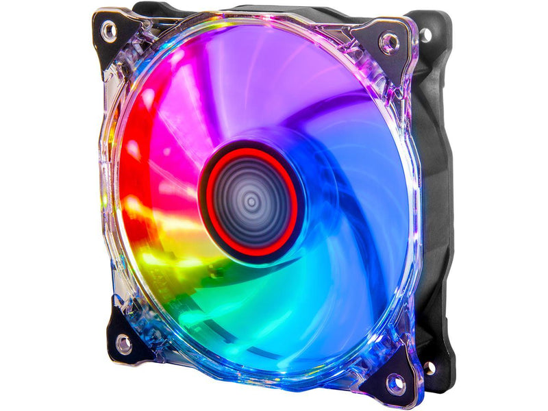 Rosewill 120 mm RGB Case Fan RGBF-17003. True RGB Color Ultra Quiet Cooling Fan with Long Life Sleeve Bearing. Standard Size 120mm Case Fan Compatible with Rosewill RGB Fan Hub
