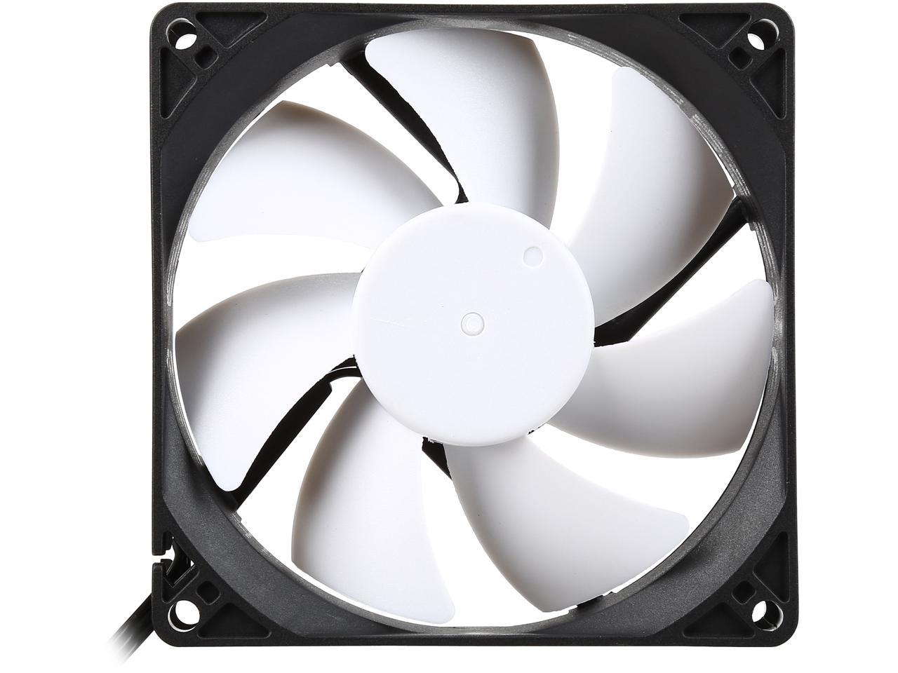 Fractal Design Silent Series R3 92mm Silence Optimized Rifle Bearing Black/White Computer Case Fan