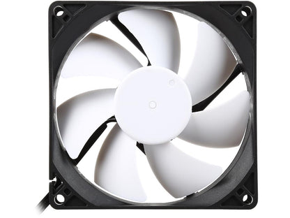 Fractal Design Silent Series R3 92mm Silence Optimized Rifle Bearing Black/White Computer Case Fan