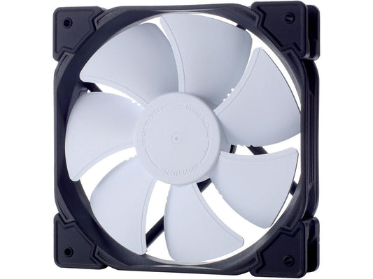 Fractal Design Venturi HP-12 120mm High Pressure PWM Fluid Dynamic Bearing Black/White Radiator Optimized Computer Case Fan