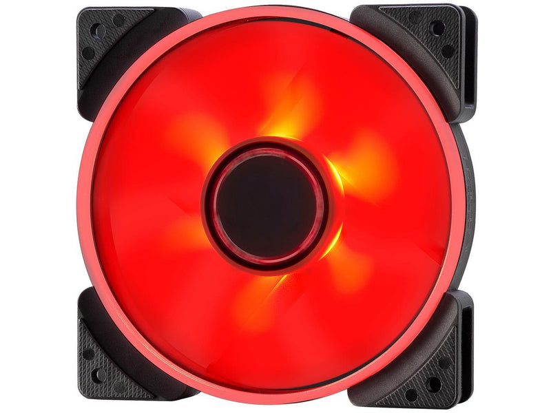 Fractal Design Prisma SL-12 120mm Red LED Long Life Sleeve Bearing Computer Case Fan