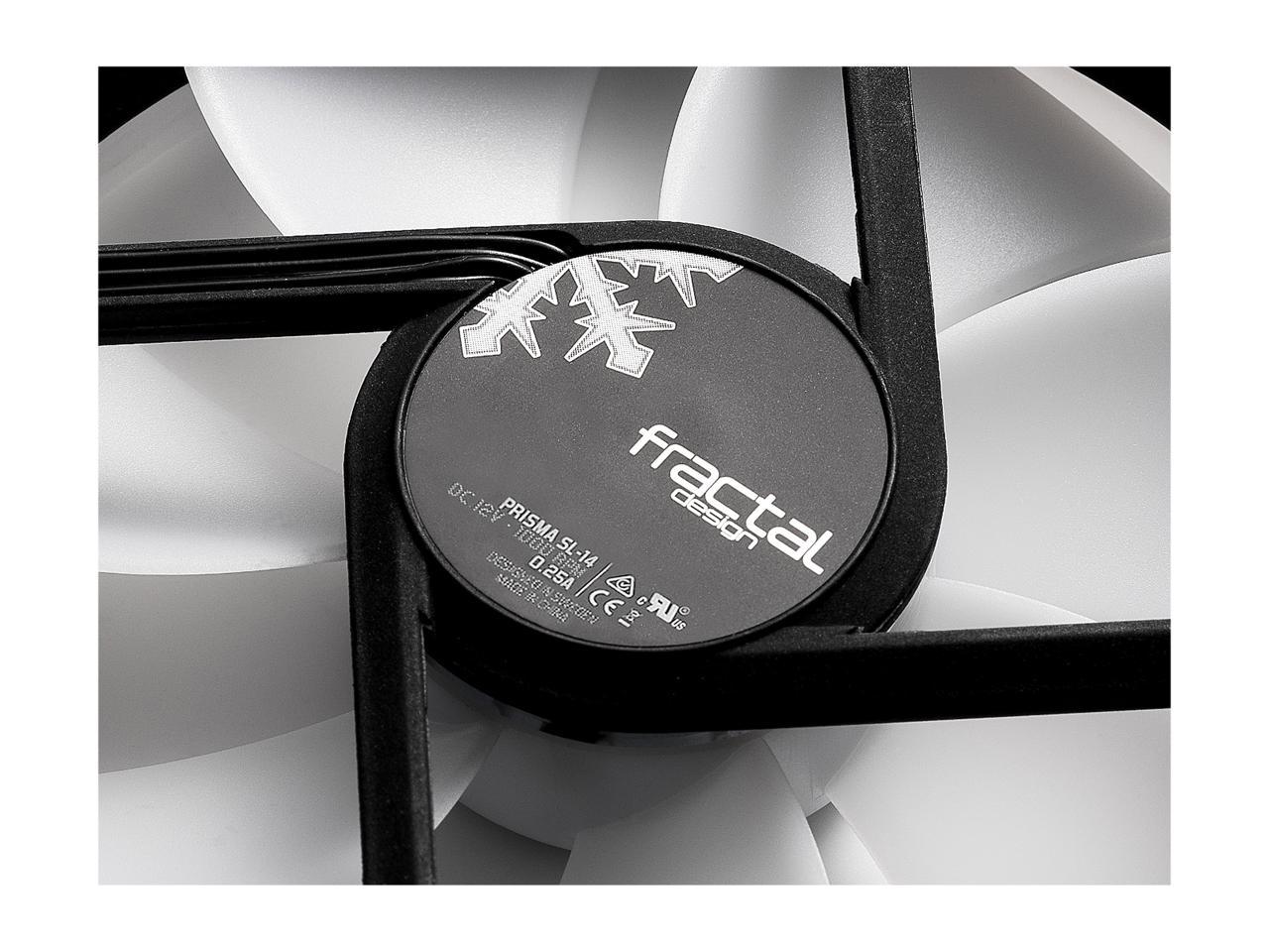 Fractal Design Prisma SL-14 140mm White LED Long Life Sleeve Bearing Computer Case Fan