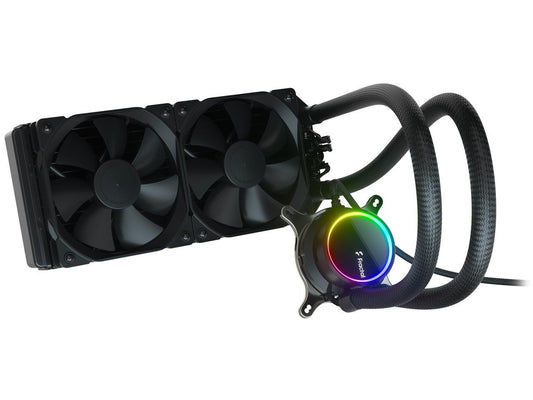 Fractal Design Celsius+ S24 Dynamic X2 PWM Black 240mm Silent Performance Slim Radiator AIO CPU Liquid/Water Cooler