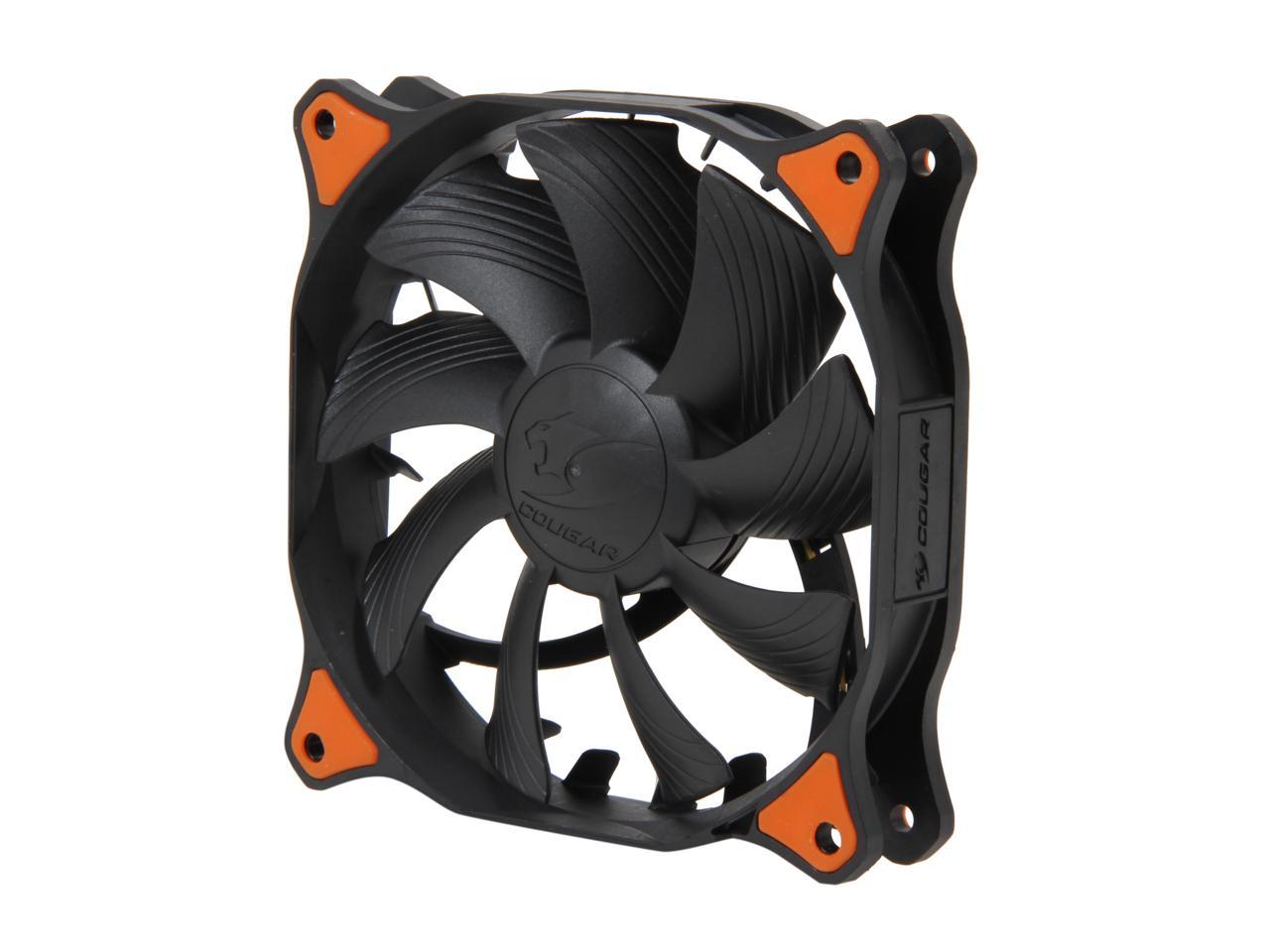 COUGAR Vortex PWM 120mm (CF-V12HPB) Cooling Fan with Hydro-Dynamic Bearing and Pulse Width Modulation (Black Version)