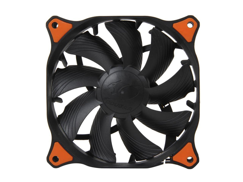 COUGAR Vortex PWM 120mm (CF-V12HPB) Cooling Fan with Hydro-Dynamic Bearing and Pulse Width Modulation (Black Version)